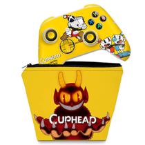 Capa Case e Skin Compatível Xbox Series S X Controle - Cuphead