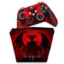 Capa Case e Skin Compatível Xbox Series S X Controle - Diablo IV 4