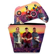 Capa Case e Skin Compatível Xbox Series S X Controle - GTA V