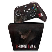 Capa Case e Skin Compatível Xbox Series S X Controle - Resident Evil 4 Remake