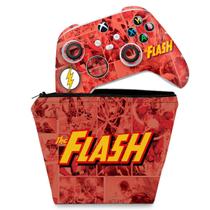 Capa Case e Skin Compatível Xbox Series S X Controle - The Flash Comics - Pop Arte Skins