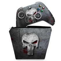 Capa Case e Skin Compatível Xbox Series S X Controle - The Punisher Justiceiro