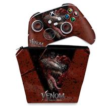 Capa Case e Skin Compatível Xbox Series S X Controle - Venom Tempo de Carnificina