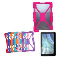 Capa case emborrachada para tablet M9s go / CCE9 + Película de vidro temperado Capa case emborrachada para tablet M9s go / CCE9 + Película de vidro temperado