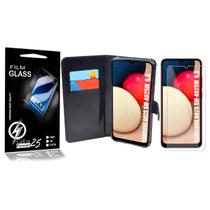 Capa Case Flip Carteira + 2 Pelicula Vidro GALAXY A02S A025 6.5 - Cell In Power25
