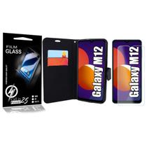 Capa Case Flip Carteira + 2 Pelicula Vidro Galaxy M12 M127 6.5 - Cell In Power25 Capa Case Flip Carteira + 2 Pelicula Vidro Galaxy M12 M127 6.5 - Cell In Power25