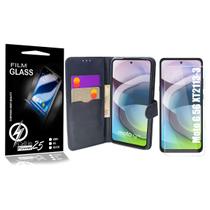 Capa Case Flip Carteira + 2 Pelicula Vidro Moto G 5G 6.7 Xt2113-3 - Cell In Power25