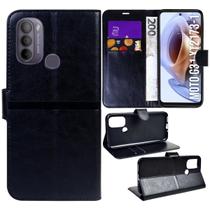 Capa Case Flip Carteira + 2 Películas Vidro compativel Moto G31 XT2173 5.4 - Cell In Power25