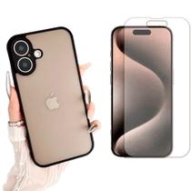 Capa Case Fosca Para iPhone 16 Plus + Pelicula Hidrogel