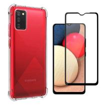 Capa Case Galaxy A02S Anti Quedas + 2x Película de Vidro 3D