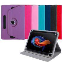 Capa Case Giratória Para Tablet TCL TAB 10 Gen 2 10 Polegadas Preto Rosa