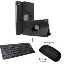 Capa Case Giratória + Teclado Bluetooth + Mouse Sem Fio Para Tablet A8 10.5 X200