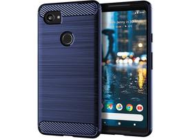 Capa Case Google Pixel 2 XL (Tela 6.0) Carbon Fiber Anti Impacto