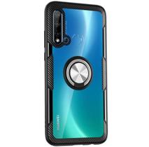 Capa Case Huawei P20 Lite/Nova 5i (2019) (Tela 6.4) Carbon Clear Com Stand e Anel - Mini Box