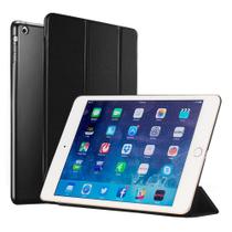 Capa Case Ipad Mini 2 2013 A1489 A1490 A1491 Tela 7.9 Smart Sensor Sleep Couro Preta + Pelicula