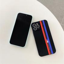 Capa Case iPhone Silicone Líquido Quadrado Fashion Brand Ful