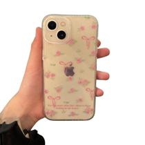 Capa Case iPhone Transparente Girly Com Desenhos
