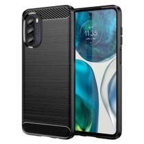 Capa Case Motorola Moto G52 / G82 5G (Tela 6.6) Carbon Fiber Anti Impacto