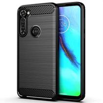 Capa Case Motorola Moto One Fusion+ Plus (XT2067) (Tela 6.5) Carbon Fiber Anti Impacto