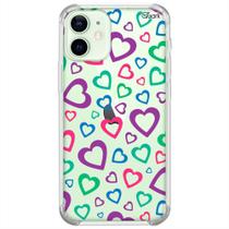 Capa case para iphone 12 mini (0700) coração amor 15 - QuarkCase
