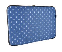 Capa Case para Notebook 14" em Neoprene - Poa Marinho - Reliza Capa Case para Notebook 14" em Neoprene - Poa Marinho - Reliza