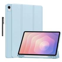 Capa case para Samsung G. Tab S11 11” 2025 + canetinha Cor escolhida:Azul Claro Capa case para Samsung G. Tab S11 11” 2025 + canetinha Cor escolhida:Azul Claro