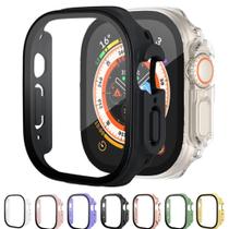 Capa Case Para Smartwatch Ultra 49mm Protetor De Tela TPU Transparente
