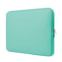 Capa Case Pasta Maleta Para Notebook de Neoprene 13 13.3 Polegadas Verde Água