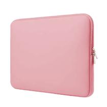 Capa Case Pasta Maleta Para Notebook de Neoprene 17 17.3 Polegadas Rosa Bebê