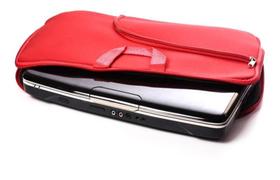 Capa Case Pasta Notebook com Bolso 17 Polegadas Vermelha