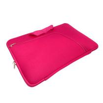 Capa Case Pasta para Notebook com Bolso Resistente Prática Protetora Durável Transporte Slim - Rosa 12 polegadas