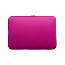 Capa Case Pasta para Notebook Resistente Prática Proteção Durável Ampla abertura 2 cursores macio - Rosa 14 polegadas