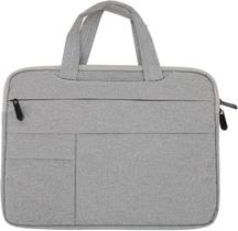 Capa Case Pasta protetora laptop Notebook 13 14 e 15 Pol Macbookk cinza claro, tecido Oxford leve para trabalho na esco