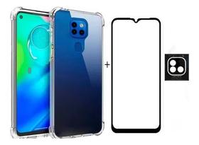 Capa Case + Película 3d + Pelicula Câmera Para Moto G9 Play