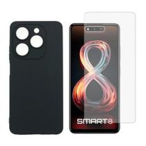 Capa Case + Película Hidrogel Para Infinix Smart 8 / 8 Pro