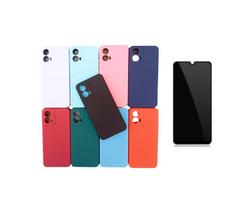 Capa Case + Película Privacidade Compatível Para Moto G34