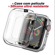 Capa Case Película Silicone Compatível Watch Iwo 40mm / 44mm