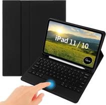 Capa Case PREMIUM Compatível iPad 10 10.9" (A14-2022) e iPad 11 (A16-2025) Geração 10.9 Magnética com Teclado Touchpad