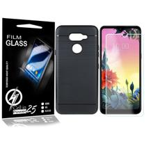 Capa Case ( PRETA ) + 2 P Vidro LG K50S X540BMW 6.5 - Cell In Power25
