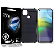 Capa Case ( PRETA ) + 2 P Vidro Moto G9 Power XT2097 6.78 - Cell In Power25