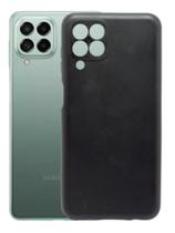 Capa Case Preta Aveludada Para Galaxy M53 Silicone
