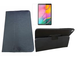 Capa Case Preta com Suporte para Tablet Samsung Galaxy T510/T515 + Película de Vidro - Pasta