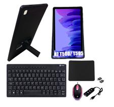 Capa Case Preto Suporte + Teclado Mouse p/ Tablet Samsung A7 T500/T505 10.4" Kit Mini Computador - Commercedai