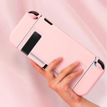 Capa Case Proteção Acrilico Premium Rosa Joycon Grip Compativel com Nintendo Switch Padrao Capa Case Proteção Acrilico Premium Rosa Joycon Grip Compativel com Nintendo Switch Padrao