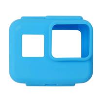 Capa Case Protetora Silicone Câmeras GoPro Hero (2018) Hero 5 Black Hero 6 Black Hero 7 Black Cor Azul