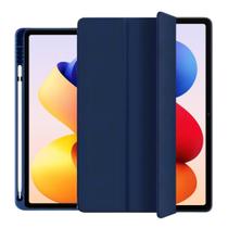 Capa case protetora slot caneta para Redmi Pad 2 Pro 12,1” Cor da capa:Azul Marinho Capa case protetora slot caneta para Redmi Pad 2 Pro 12,1” Cor da capa:Azul Marinho