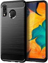 Capa Case Samsung Galaxy A20 / A30 (2019) (Tela 6.4) Carbon Fiber Anti Impacto