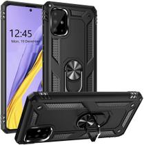 Capa Case Samsung Galaxy A51 (2019) (A515F) (Tela 6.5) Dupla Camada Com Stand e Anel - Case Store