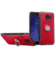 Capa Case Samsung Galaxy J4 2018 (Tela 5.5) Carbon Dupla Camada Com Stand e Anel