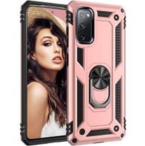 Capa Case Samsung Galaxy S20 FE (Fan Edition) (2020) (Tela 6.5) Dupla Camada Com Stand e Anel